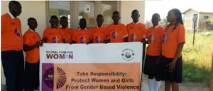 Group photo during 16 days of activism with adolescents